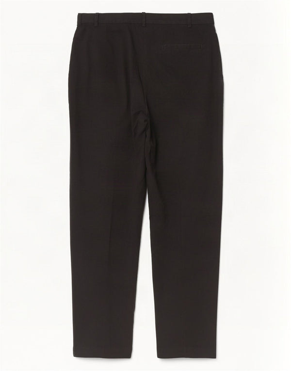 Marks & Spencer Womens High Waist Chino Trousers UK 18 XL W38 L30 Black
