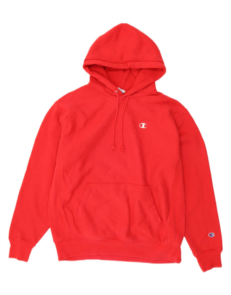 CHAMPION Mens Hoodie Jumper Large Red Cotton Vintage Champion and Second-Hand Champion from Messina Hembry 