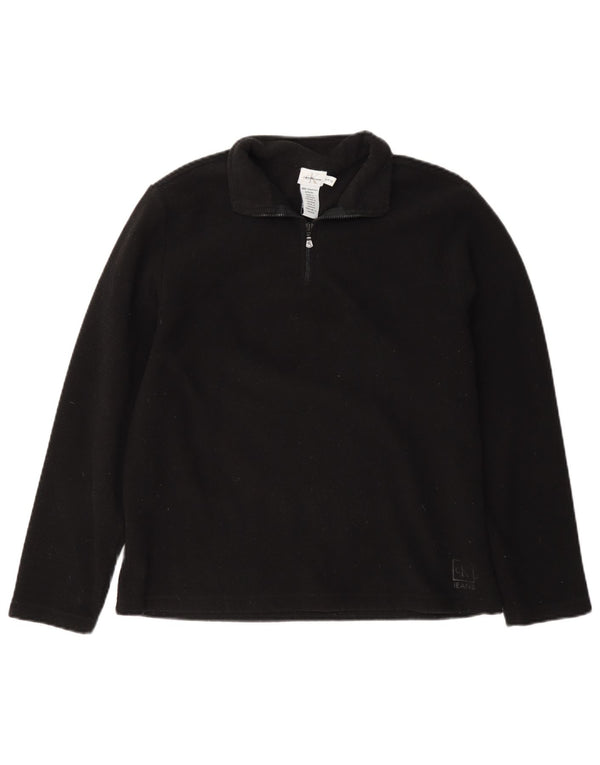 Calvin Klein Jeans Womens Oversized Fleece Jumper UK 10 Small Black