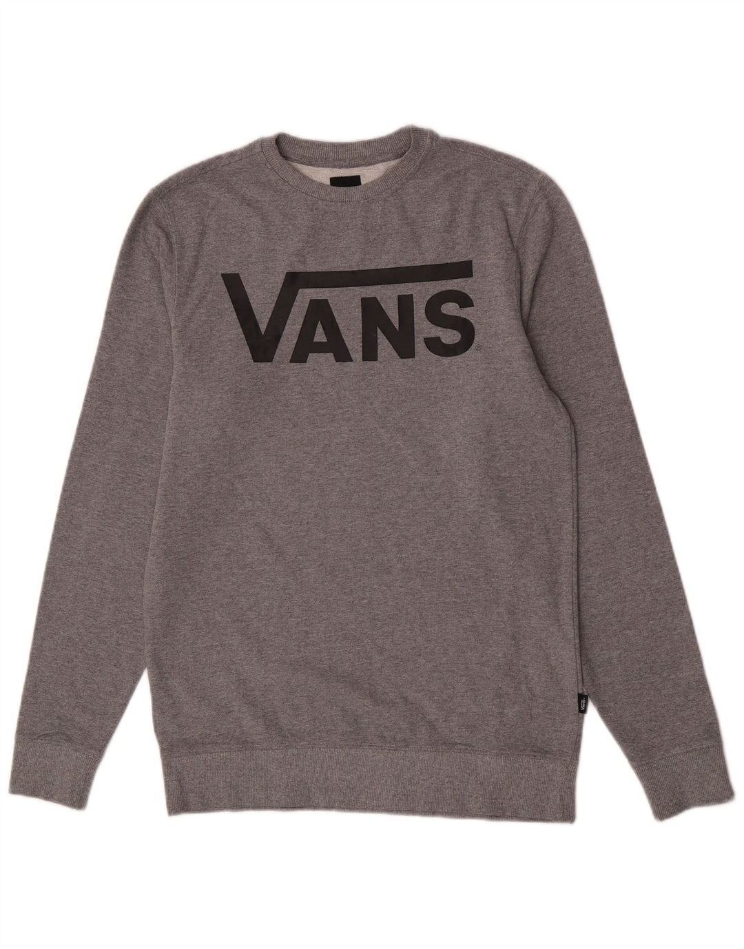 Vans Mens Graphic Sweatshirt Jumper Small Grey Cotton