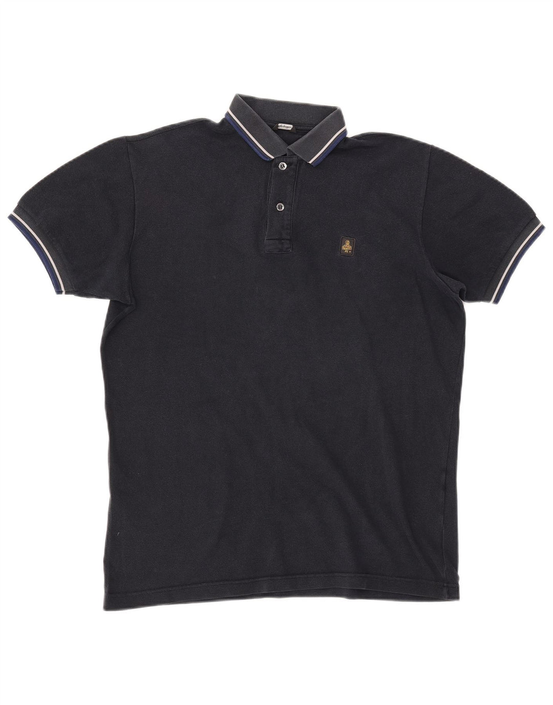 REFRIGIWEAR Mens Polo Shirt Large Navy Blue
