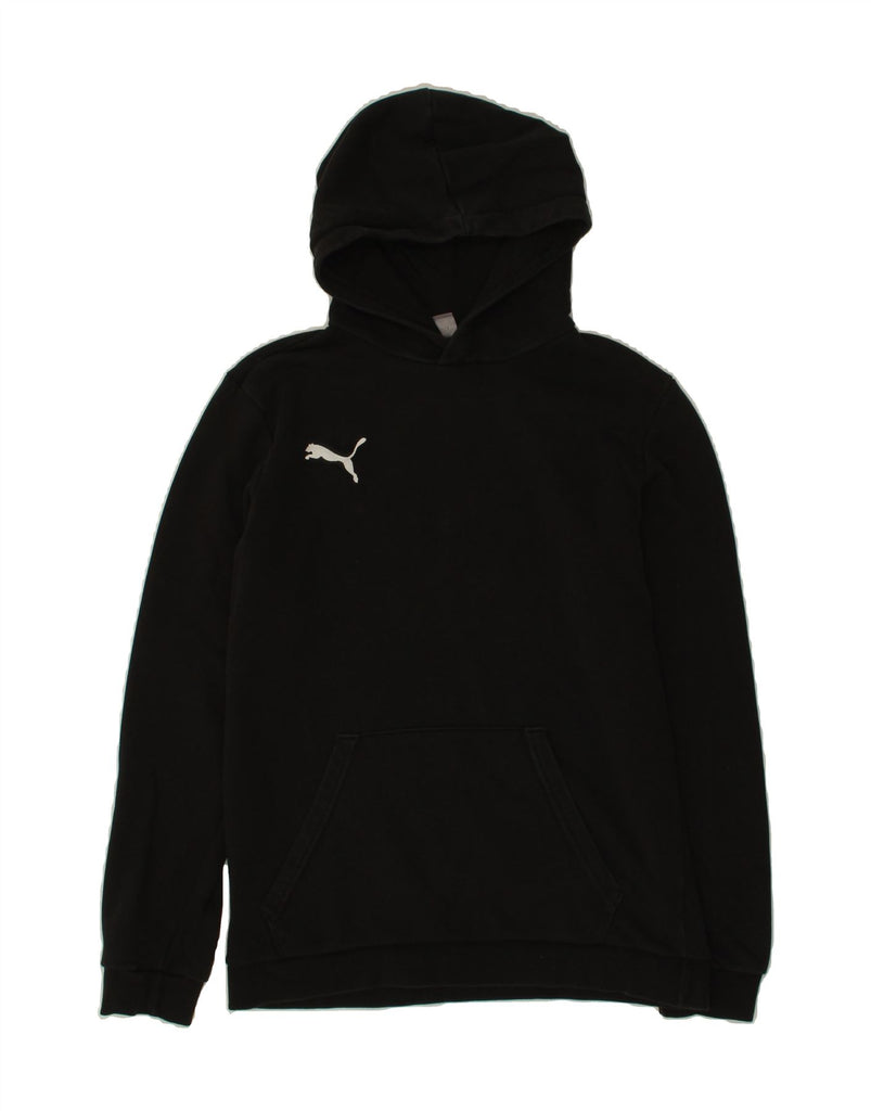 PUMA Boys Hoodie Jumper 15-16 Years Black Vintage Puma and Second-Hand Puma from Messina Hembry 