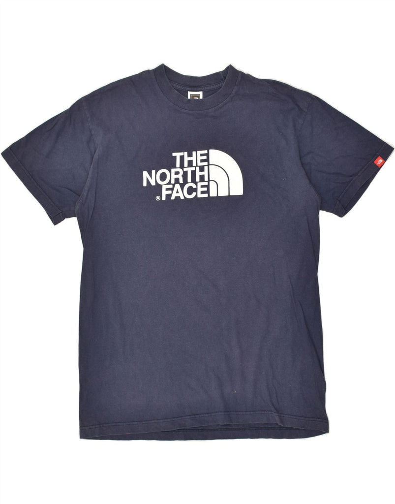 THE NORTH FACE Mens Graphic T-Shirt Top Medium Navy Blue Cotton | Vintage The North Face | Thrift | Second-Hand The North Face | Used Clothing | Messina Hembry 