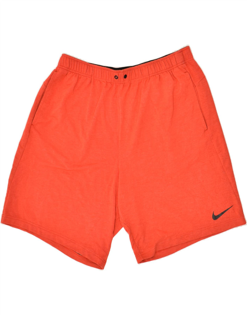 NIKE Mens Dri Fit Sport Shorts 2XL Orange Viscose | Vintage Nike | Thrift | Second-Hand Nike | Used Clothing | Messina Hembry 