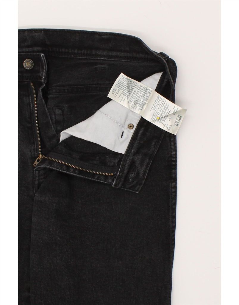 WRANGLER Mens Regular Fit Straight Jeans W33 L32 Black Cotton | Vintage Wrangler | Thrift | Second-Hand Wrangler | Used Clothing | Messina Hembry 