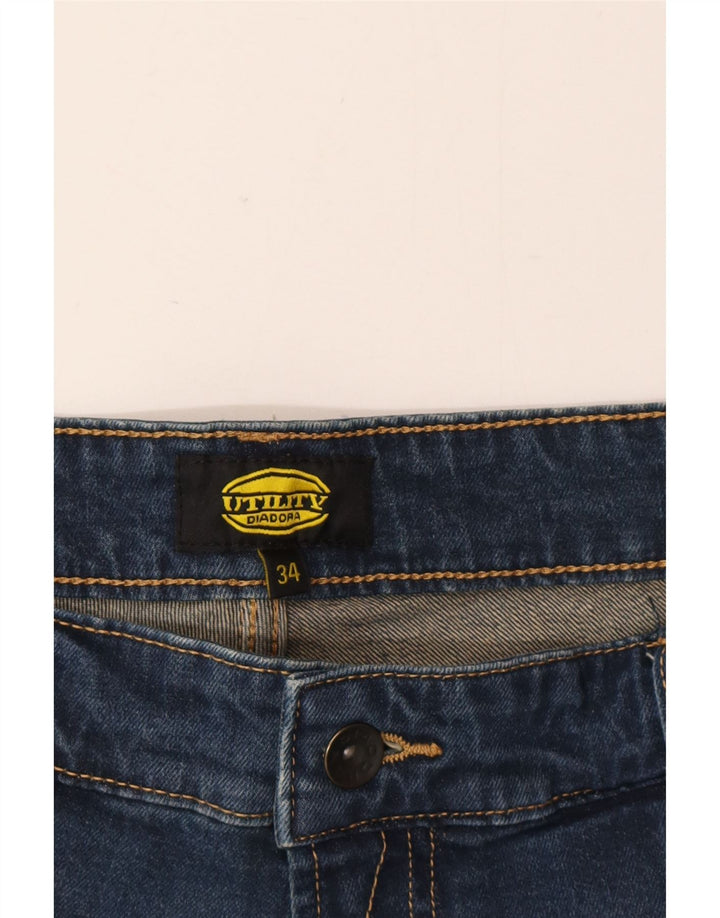 Diadora Mens Straight Jeans  W34 L30 Blue