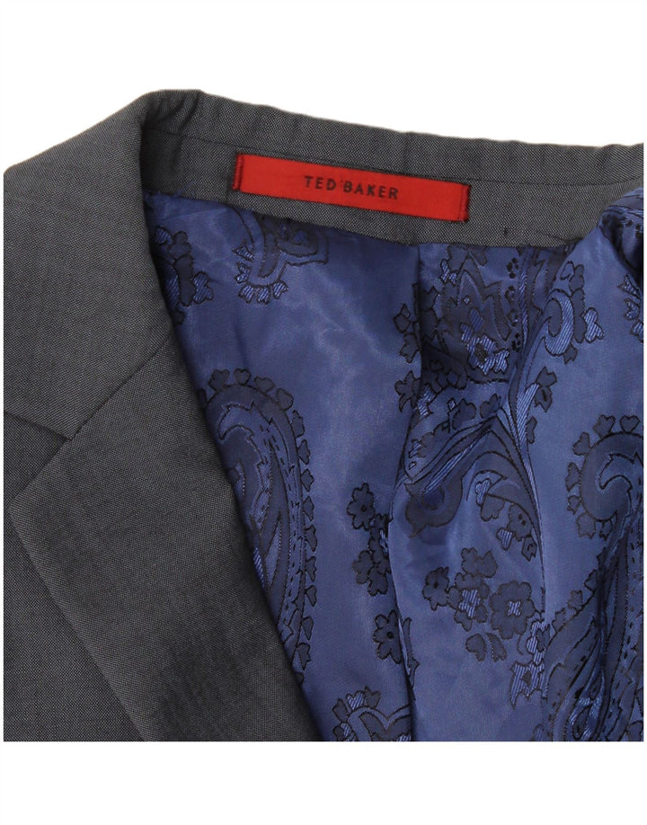 Ted Baker Mens 2 Button Blazer Jacket UK 38 Medium Blue