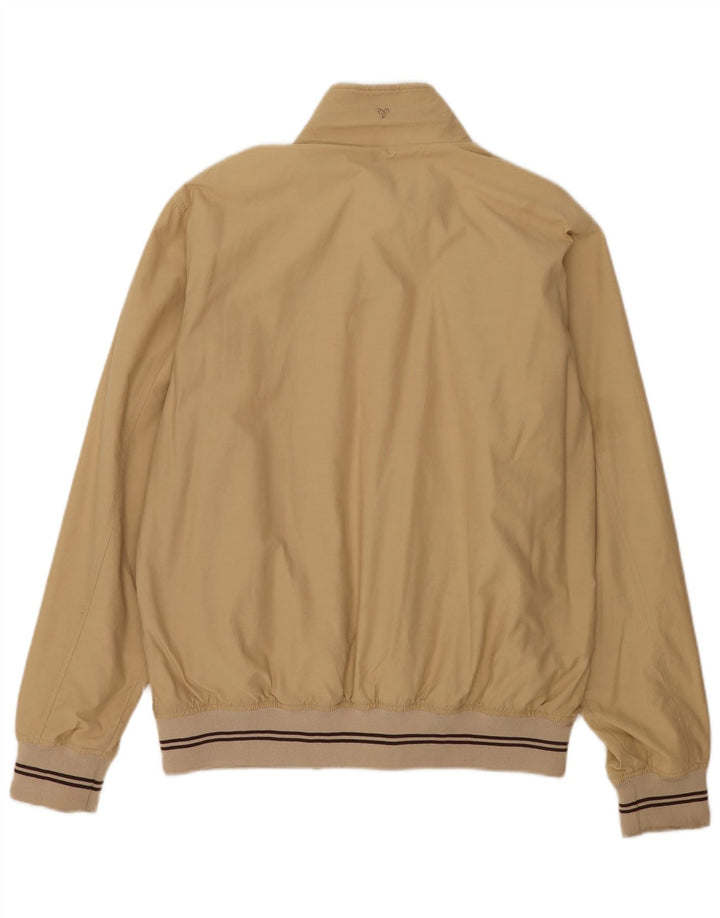 Brugi Mens Bomber Jacket UK 42 XL Beige Cotton