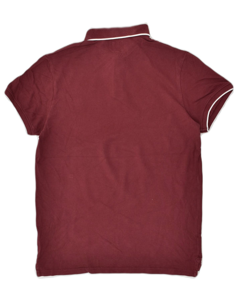 JACK WILLS Mens Polo Shirt Medium Burgundy Cotton | Vintage Jack Wills | Thrift | Second-Hand Jack Wills | Used Clothing | Messina Hembry 