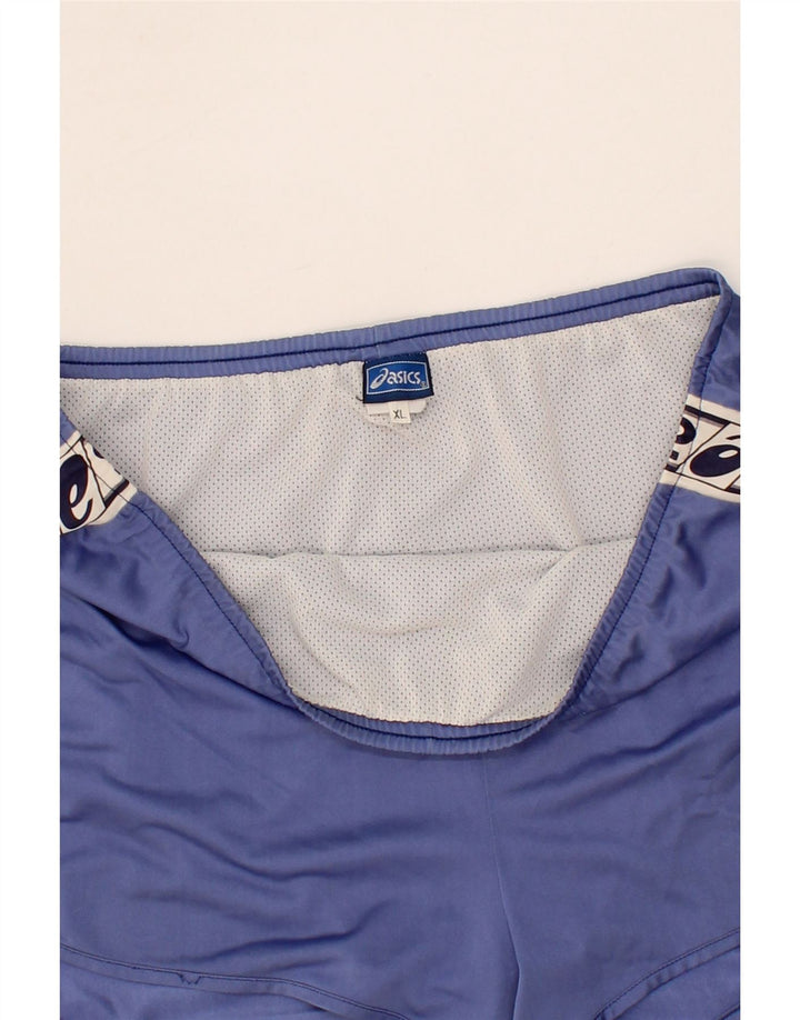 ASICS Womens Graphic Sport Shorts UK 18 XL Purple Polyester Vintage Asics and Second-Hand Asics from Messina Hembry 