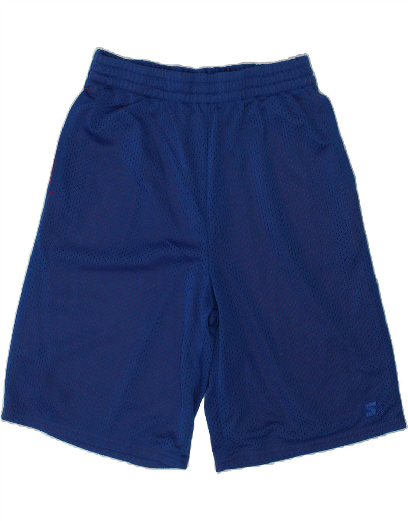 STARTER Boys Sport Shorts 10-11 Years Large  Blue Polyester | Vintage Starter | Thrift | Second-Hand Starter | Used Clothing | Messina Hembry 