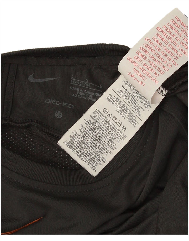 Nike Boys T-Shirt Top 12-13 Years Large Grey Polyester Sports