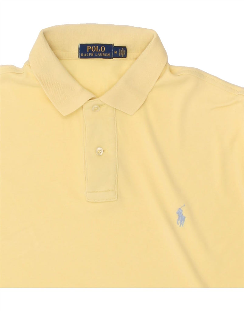 POLO RALPH LAUREN Mens Polo Shirt Medium Yellow Cotton | Vintage Polo Ralph Lauren | Thrift | Second-Hand Polo Ralph Lauren | Used Clothing | Messina Hembry 