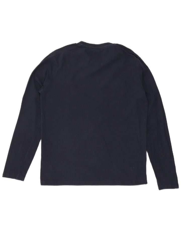U.S. Polo Assn. Mens Top Long Sleeve Medium Navy Blue Cotton