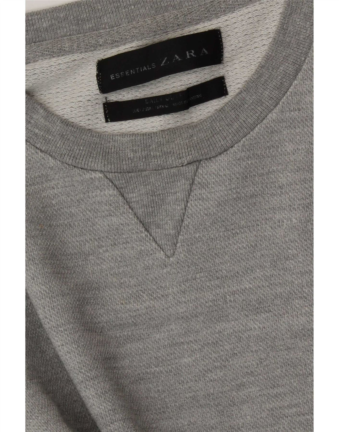 Zara Mens Sweatshirt Jumper Large Grey