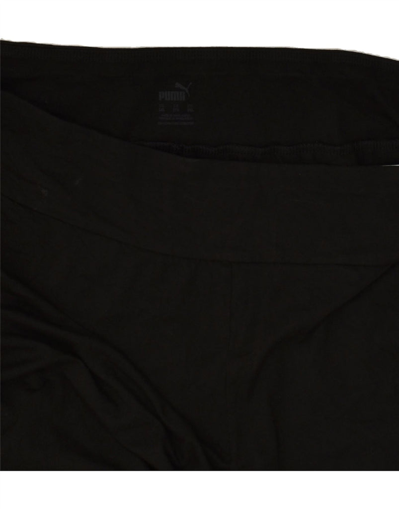 PUMA Womens Graphic Sport Shorts 3XL Black Cotton | Vintage Puma | Thrift | Second-Hand Puma | Used Clothing | Messina Hembry 
