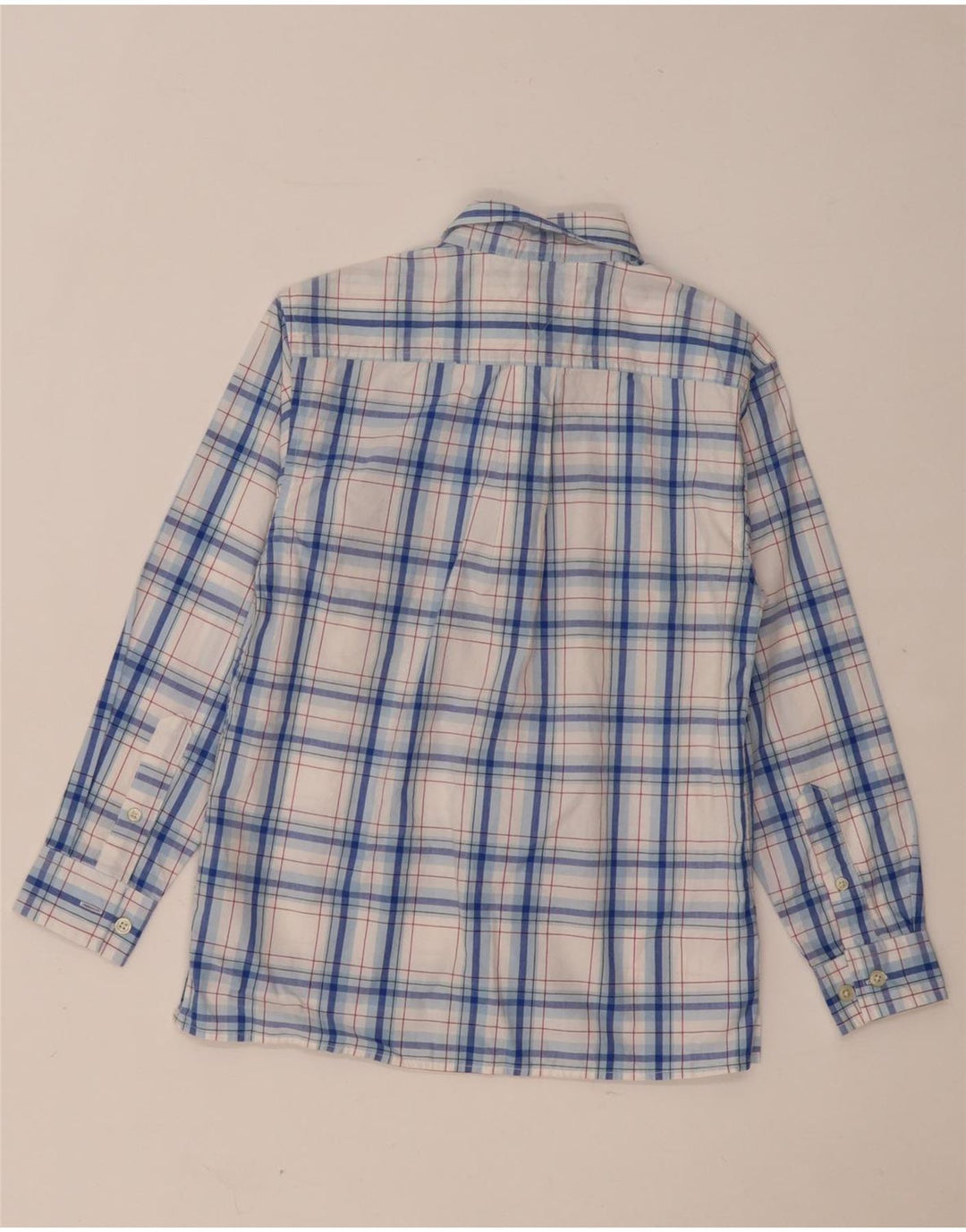 Tommy Hilfiger Boys Shirt 7-8 Years XS Blue Check Cotton