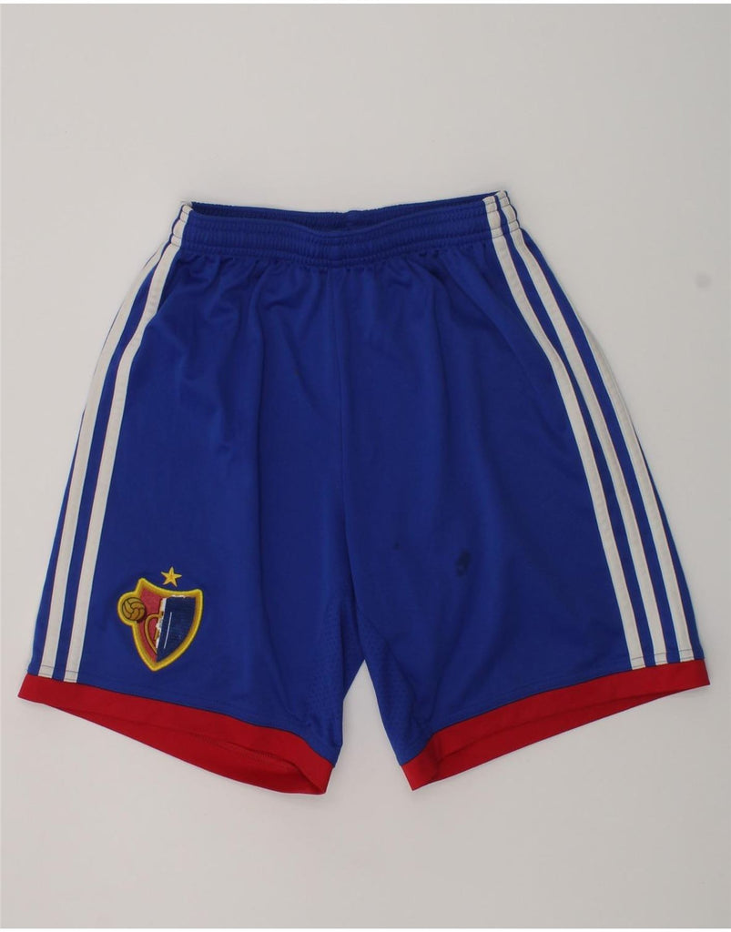 ADIDAS Boys Climalite Sport Shorts 11-12 Years Blue Polyester | Vintage Adidas | Thrift | Second-Hand Adidas | Used Clothing | Messina Hembry 