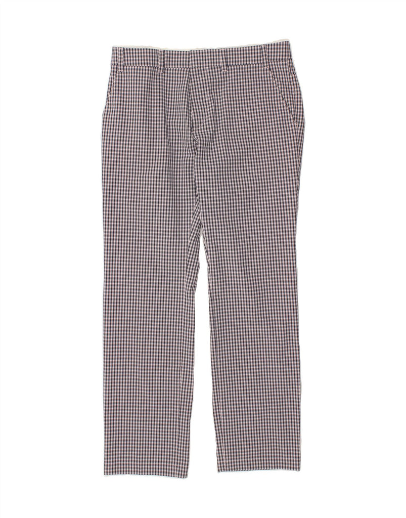 HUGO BOSS Mens Straight Casual Trousers IT 50 Large W34 L32 Grey Check | Vintage Hugo Boss | Thrift | Second-Hand Hugo Boss | Used Clothing | Messina Hembry 