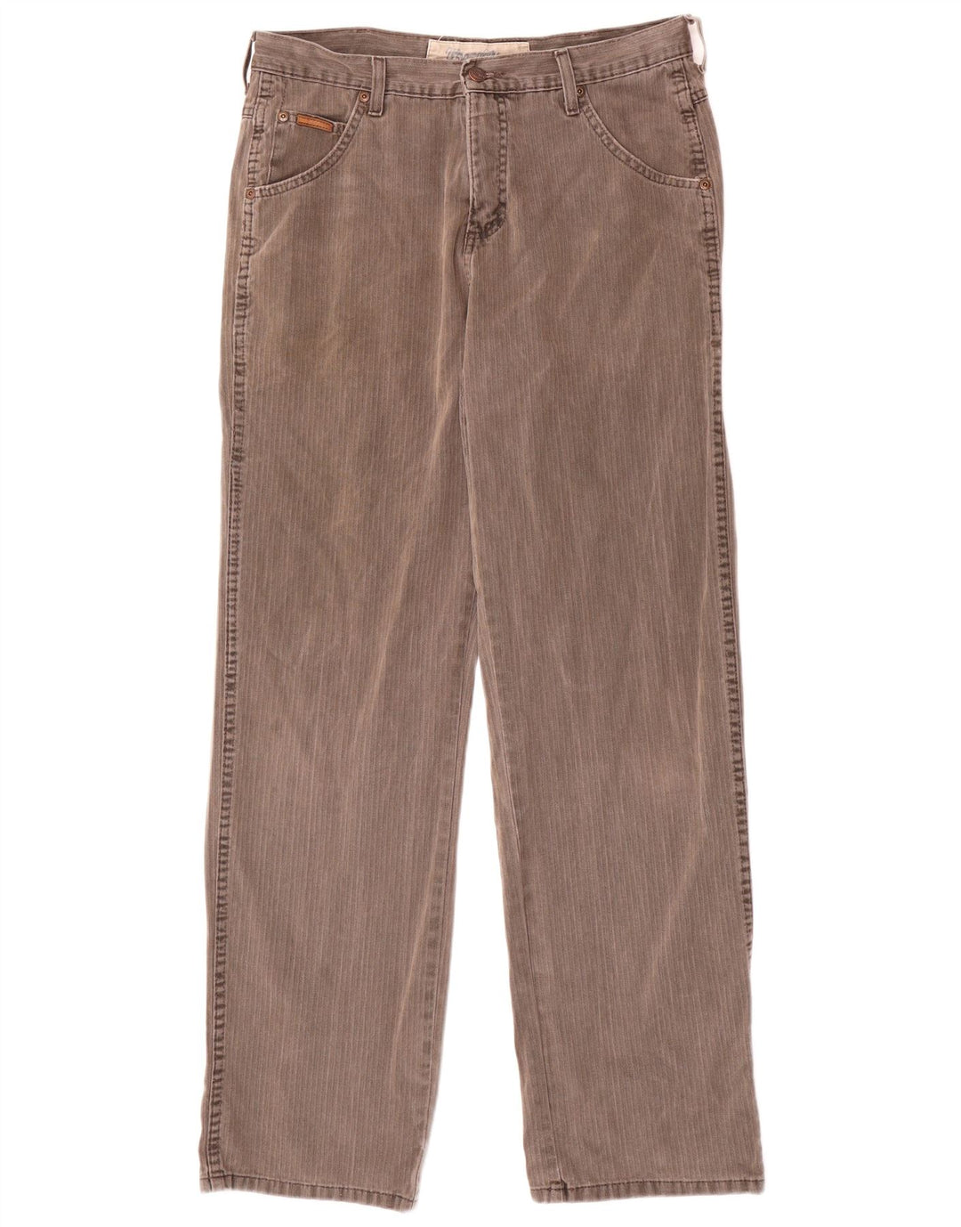 WRANGLER Mens Benton Straight Casual Trousers W32 L32 Grey Cotton