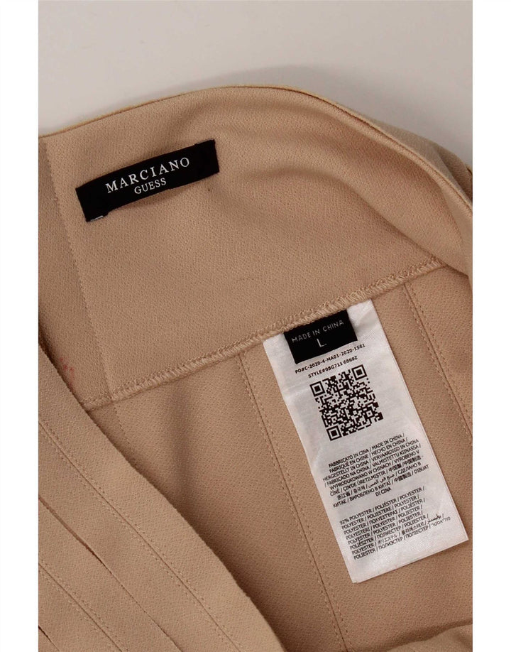 Guess By Marciano Womens Pencil Skirt Large W32  Beige Polyester