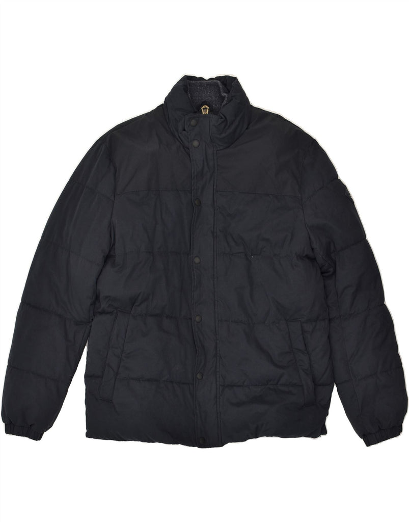 FAT FACE Mens Regular Fit Padded Jacket UK 40 Large Navy Blue Polyester | Vintage Fat Face | Thrift | Second-Hand Fat Face | Used Clothing | Messina Hembry 