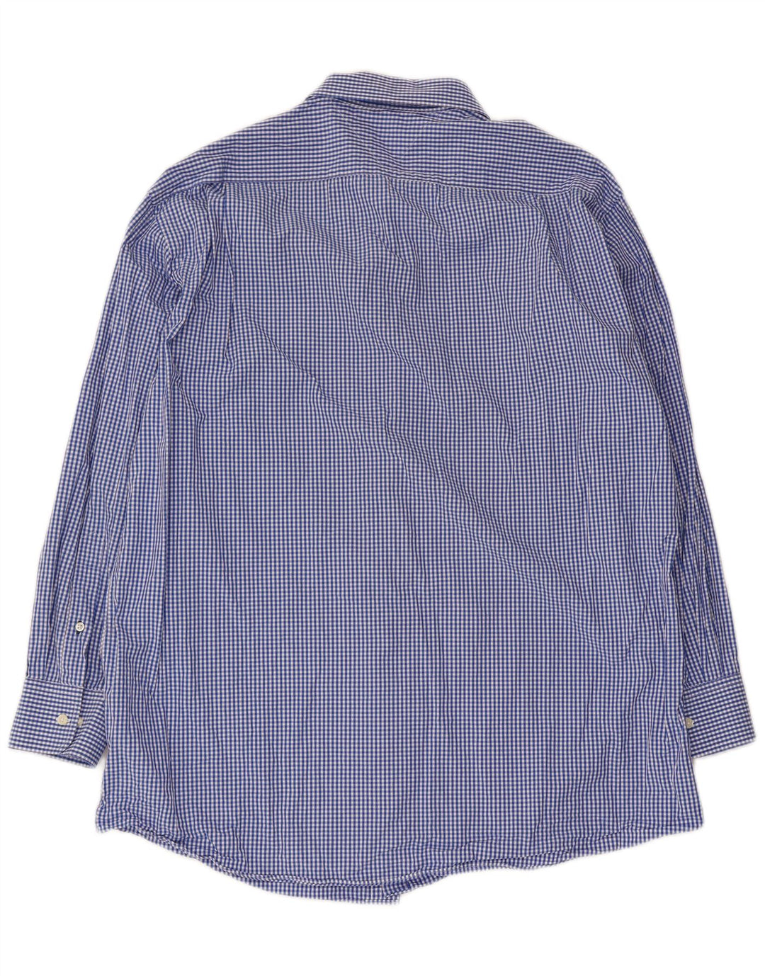 Tommy Hilfiger Mens Regular Fit Shirt Size 16 1/2 Large Blue Gingham