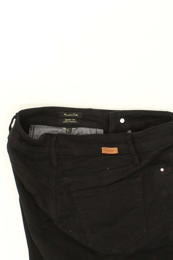 MASSIMO DUTTI Womens Skinny Jeans EU 34 2XS W26 L29 Black Cotton | Vintage Massimo Dutti | Thrift | Second-Hand Massimo Dutti | Used Clothing | Messina Hembry 