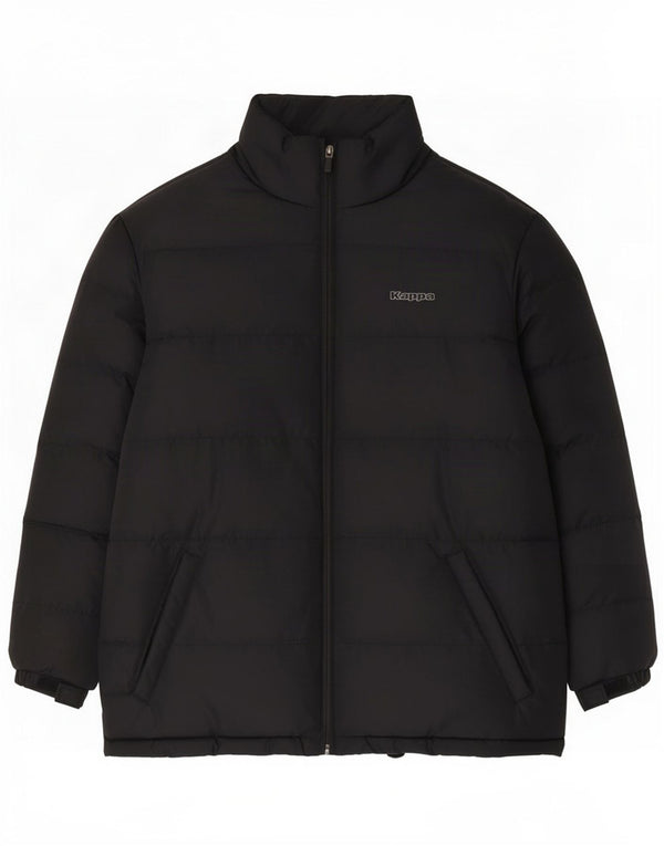 Kappa Boys Graphic Padded Jacket 13-14 Years 2XL Black Polyester
