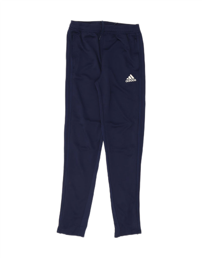 ADIDAS Boys Climacool Tracksuit Trousers 15-16 Years  Navy Blue Polyester Vintage Adidas and Second-Hand Adidas from Messina Hembry 