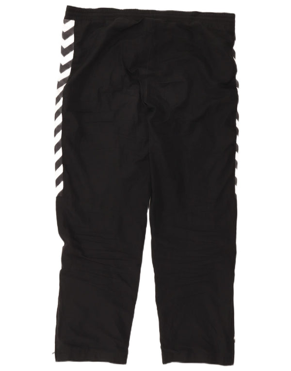 Hummel Mens Graphic Tracksuit Trousers Large Black Colourblock Polyester