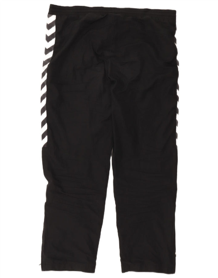 Hummel Mens Graphic Tracksuit Trousers Large Black Colourblock Polyester
