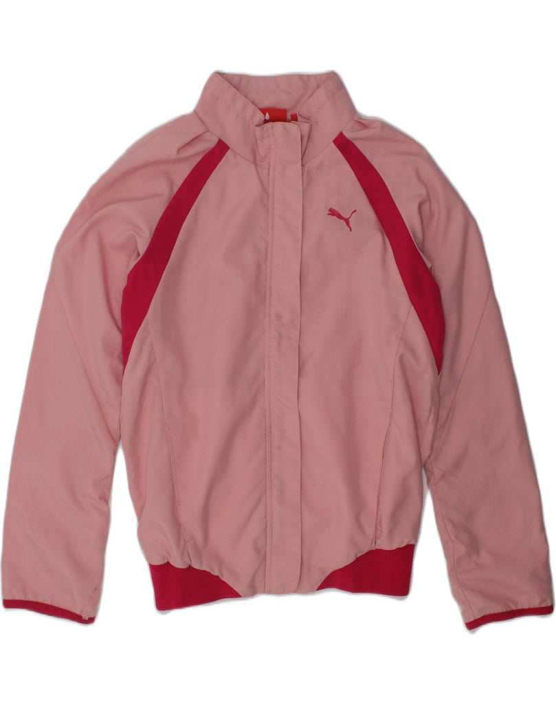 PUMA Girls Bomber Jacket 7-8 Years Pink | Vintage Puma | Thrift | Second-Hand Puma | Used Clothing | Messina Hembry 