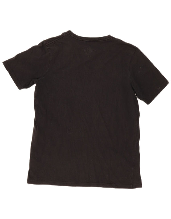 Quiksilver Boys Graphic T-Shirt Top 15-16 Years Black Cotton