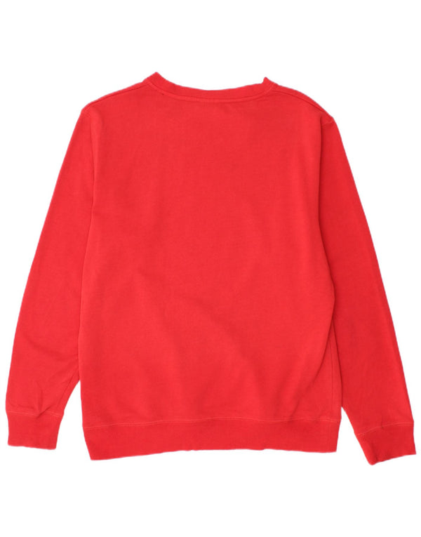 Champion Mens Graphic Sweatshirt Jumper Medium Red Polyester