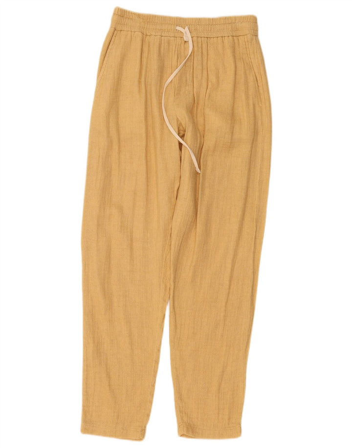 Zara Womens Tapered Chino Trousers Medium W28 L30 Beige