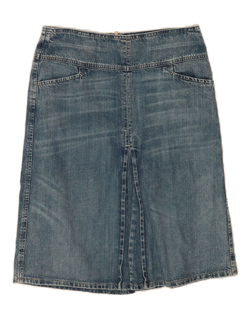 BENETTON Womens Denim Skirt IT 42 Medium W30 L24 Blue Cotton Vintage Benetton and Second-Hand Benetton from Messina Hembry 