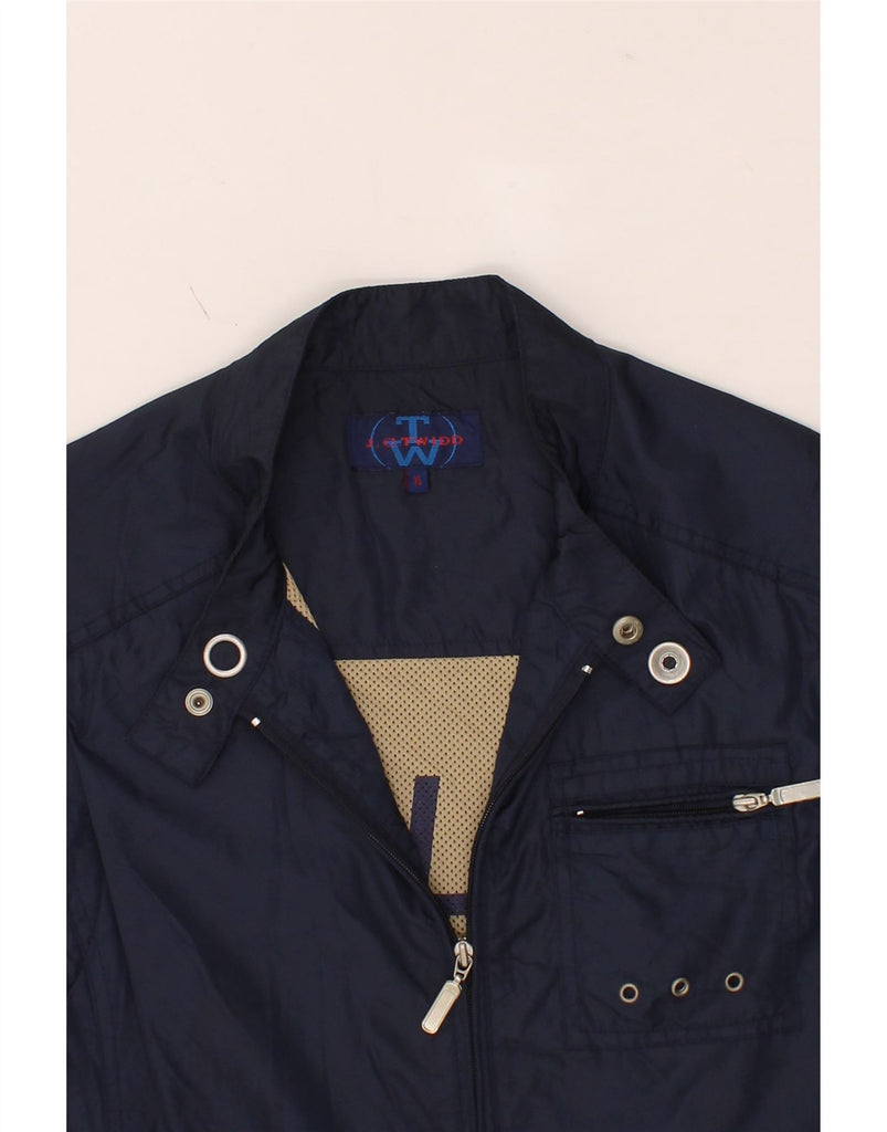 J. C. TWIDD Mens Utility Gilet UK 42 XL Navy Blue Nylon Vintage J. C. Twidd and Second-Hand J. C. Twidd from Messina Hembry 