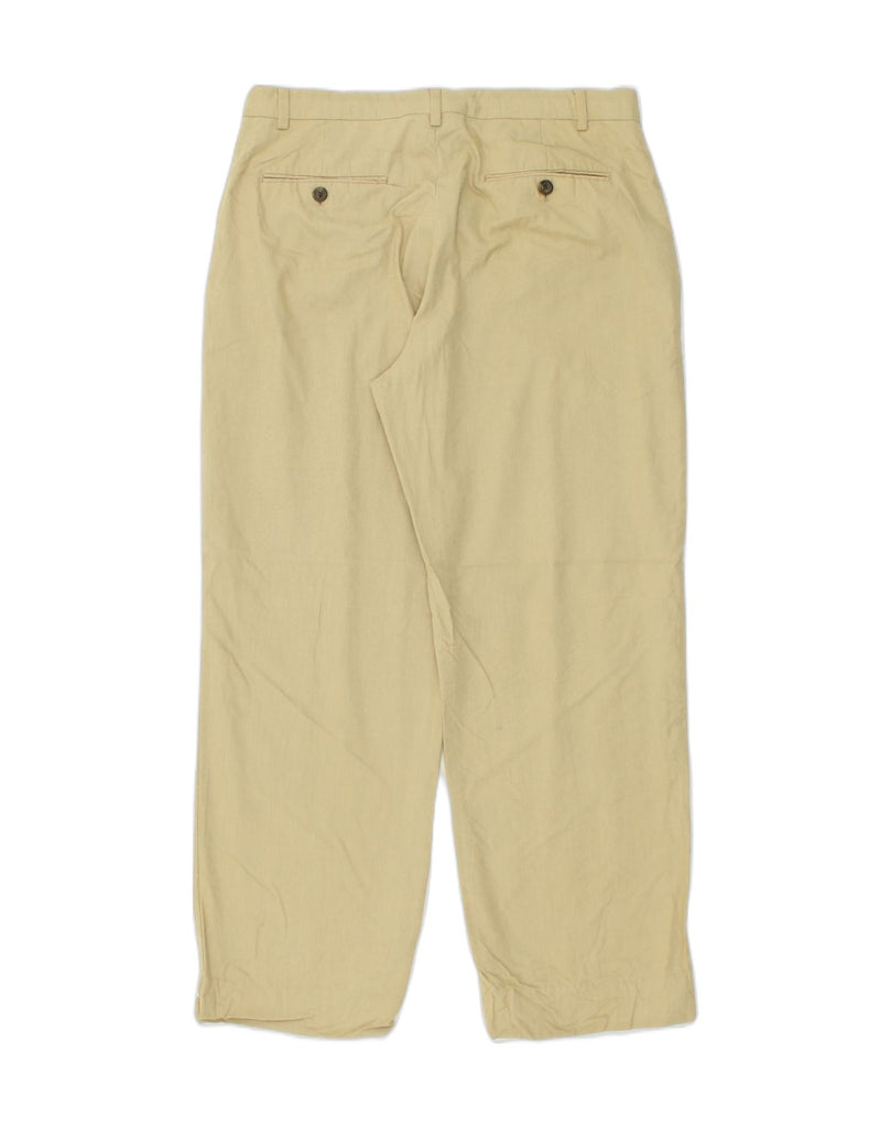 J. CREW Mens Straight Chino Trousers W32 L28 Beige Cotton | Vintage J. Crew | Thrift | Second-Hand J. Crew | Used Clothing | Messina Hembry 