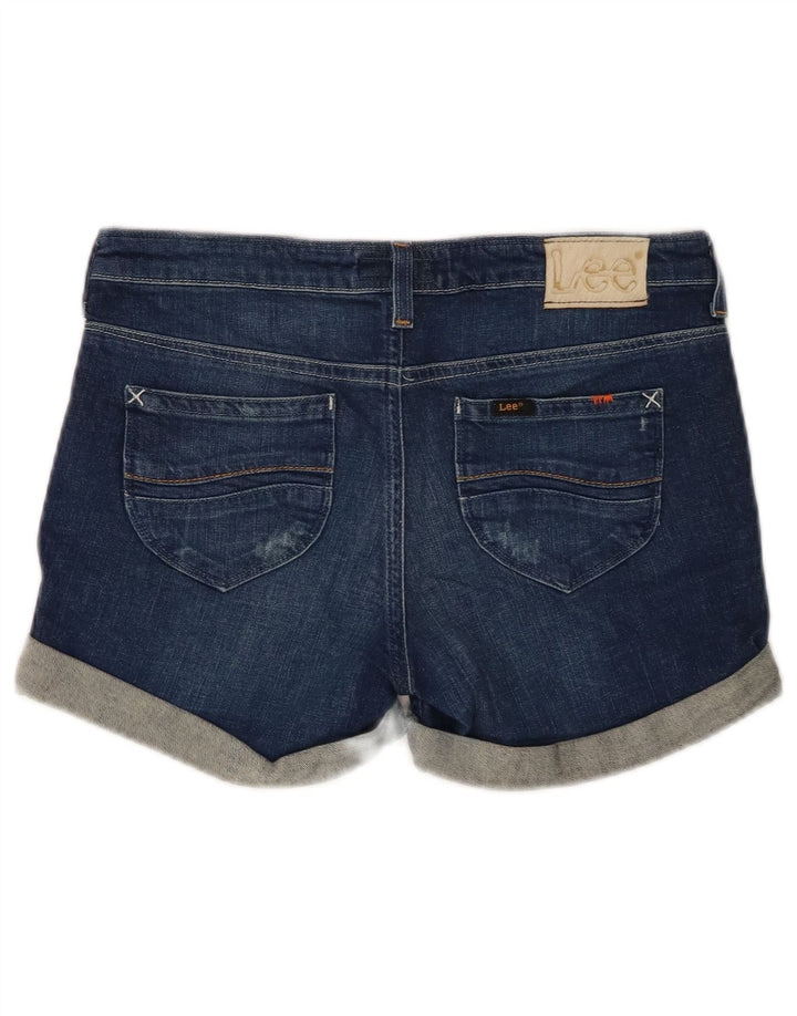 LEE Womens Denim Shorts W28 Medium Blue Cotton
