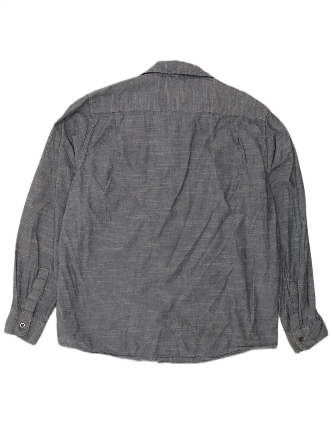 Wrangler Mens Shirt XL Blue Cotton