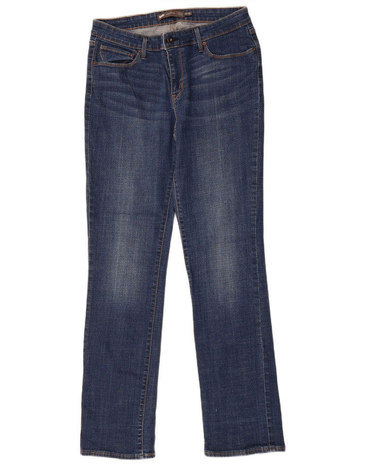LEVI'S Womens Demi Curve Mid Rise Straight Jeans US 14 XL W32 L32 Blue