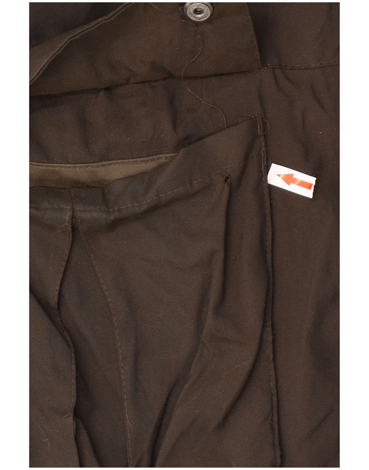 Mountain Warehouse Mens Hooded Parka Jacket UK 38 Medium Brown Nylon