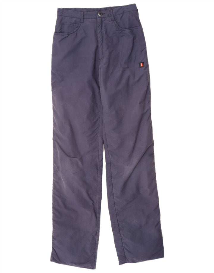 Ellesse Womens Straight Windbreaker Trousers IT 44 Medium W28 L35 Navy Blue