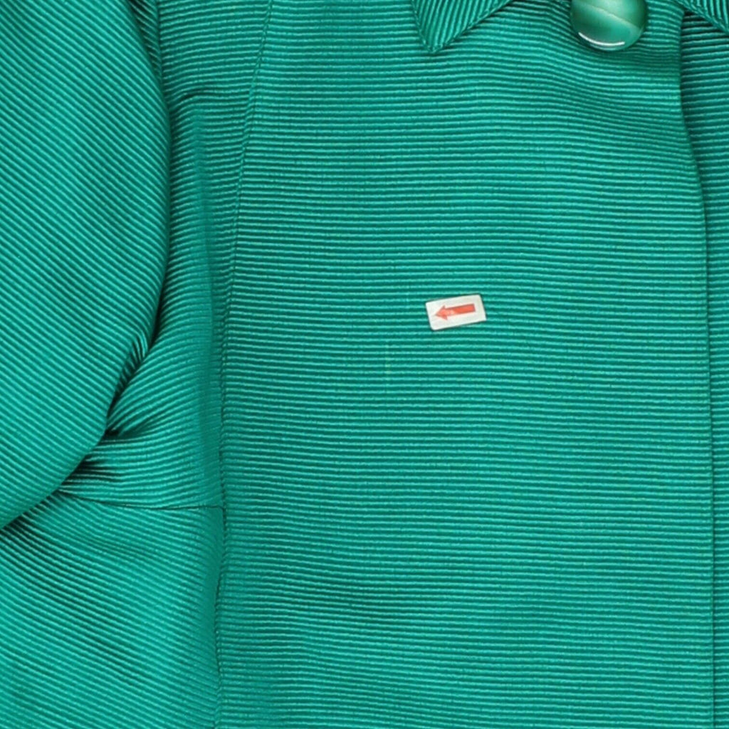 Pianoforte Di Max Mara Womens Green Collared Jacket | Vintage High End Designer | Vintage Messina Hembry | Thrift | Second-Hand Messina Hembry | Used Clothing | Messina Hembry 