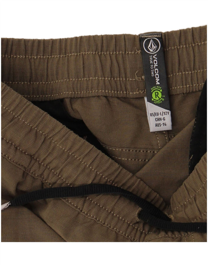 VOLCOM Boys Casual Shorts 11-12 Years Large W26  Khaki
