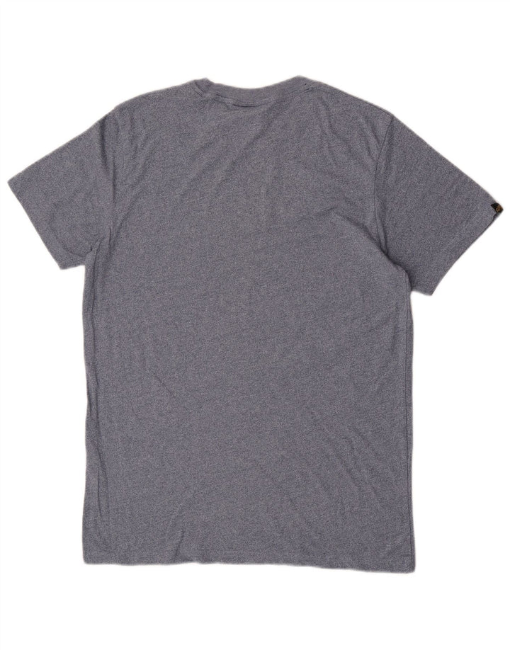 Superdry Mens Graphic T-Shirt Top Small Blue Cotton