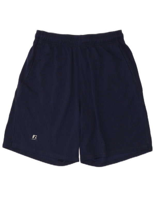 Russell Athletic Mens Dri-Power Sport Shorts Large Navy Blue Polyester