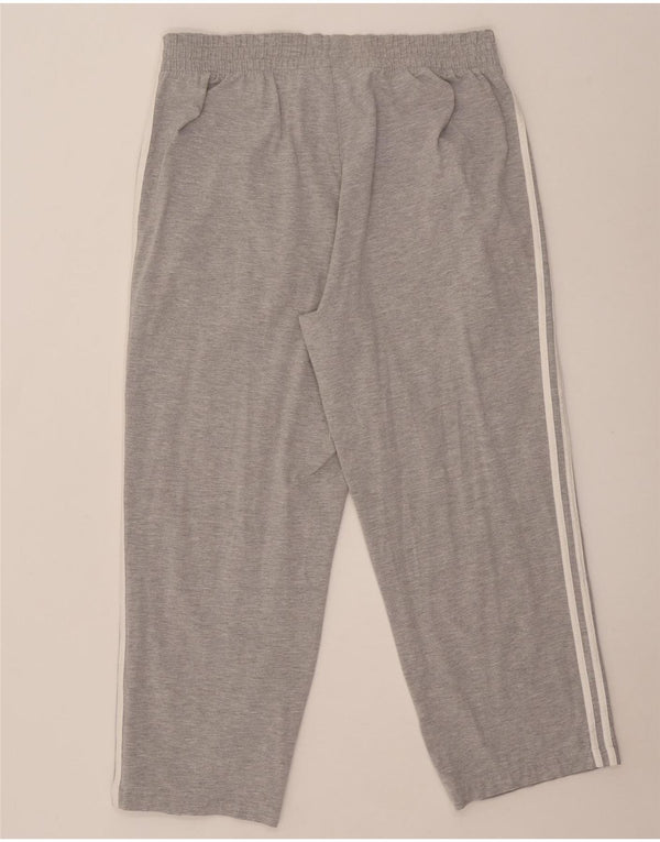 Adidas Mens Tracksuit Trousers XL Grey Flecked Cotton