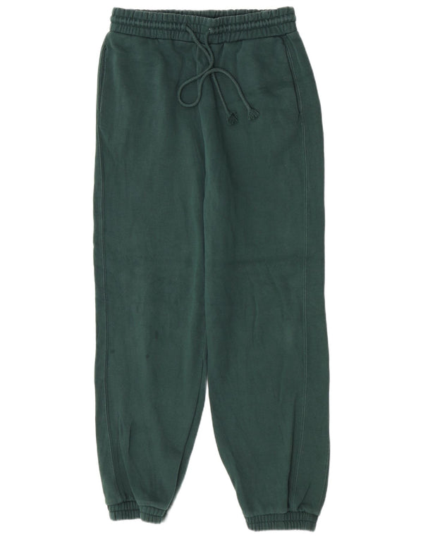 Zara Womens Tracksuit Trousers Joggers UK 12 Medium Green Cotton